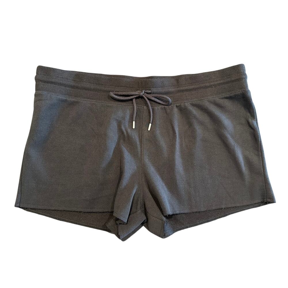 NWOT Abound Raw Hem Sweat Shorts, Black, Women's XXL